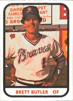 1981 TCMA Richmond Braves #8 Brett Butler Front