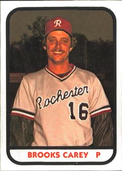 1981 TCMA Rochester Red Wings #3 Brooks Carey Front