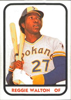 1981 TCMA Spokane Indians #14 Reggie Walton Front