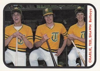 1981 TCMA Tacoma Tigers #29 Charlie Harigen / Ted Henderson / Shawn Holland Front