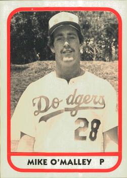 1981 TCMA Vero Beach Dodgers #12 Mike O'Malley Front