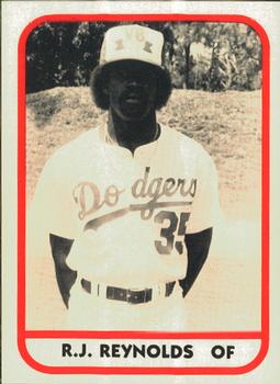 1981 TCMA Vero Beach Dodgers #17 R.J. Reynolds Front