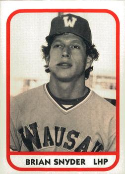 1981 TCMA Wausau Timbers #7 Brian Snyder Front