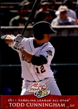 2011 Grandstand Carolina League All-Stars #NNO Todd Cunningham Front