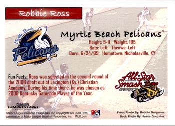 2011 Grandstand Carolina League All-Stars #NNO Robbie Ross Back
