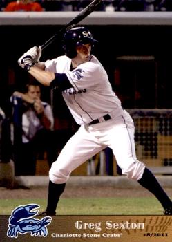 2011 Grandstand Charlotte Stone Crabs #21 Greg Sexton Front