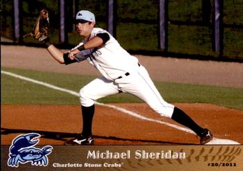 2011 Grandstand Charlotte Stone Crabs #22 Michael Sheridan Front