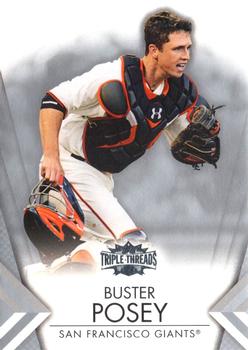 2012 Topps Triple Threads #10 Buster Posey Front