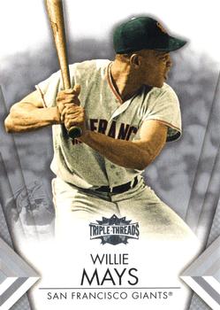 2012 Topps Triple Threads #56 Willie Mays Front
