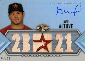 2012 Topps Triple Threads #164 Jose Altuve Front