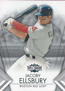 2012 Topps Triple Threads #55 Jacoby Ellsbury Front