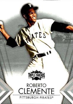 2012 Topps Triple Threads #6 Roberto Clemente Front