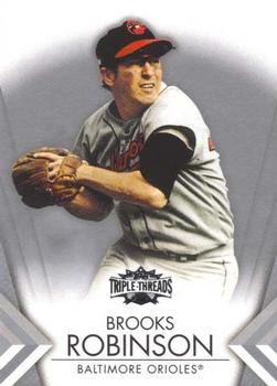 2012 Topps Triple Threads #77 Brooks Robinson Front