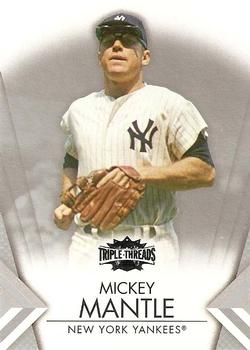 2012 Topps Triple Threads #7 Mickey Mantle Front