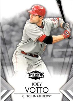 2012 Topps Triple Threads #96 Joey Votto Front