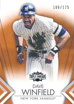 2012 Topps Triple Threads - Amber #9 Dave Winfield Front