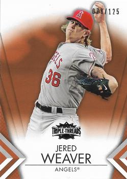 2012 Topps Triple Threads - Amber #72 Jered Weaver Front