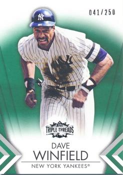 2012 Topps Triple Threads - Emerald #9 Dave Winfield Front