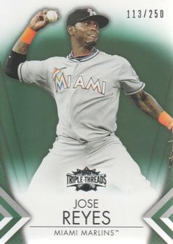 2012 Topps Triple Threads - Emerald #36 Jose Reyes Front