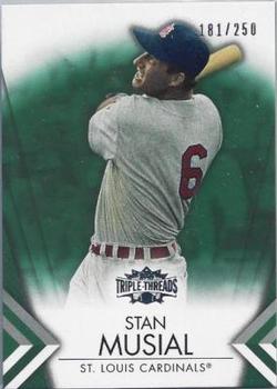 2012 Topps Triple Threads - Emerald #51 Stan Musial Front