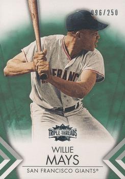 2012 Topps Triple Threads - Emerald #56 Willie Mays Front