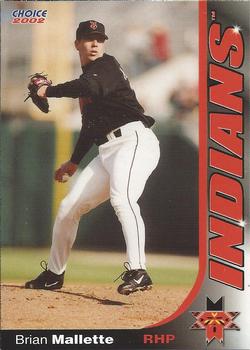 2002 Choice Indianapolis Indians #20 Brian Mallette Front