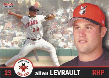 2001 Choice Indianapolis Indians #16 Allen Levrault Front