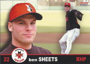 2001 Choice Indianapolis Indians #23 Ben Sheets Front