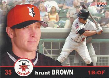 2001 Choice Indianapolis Indians #03 Brant Brown Front