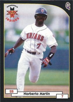 2000 Blueline Q-Cards Indianapolis Indians #23 Norberto Martin Front