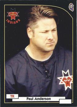 2000 Blueline Q-Cards Indianapolis Indians #4 Paul Anderson Front