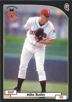 2000 Blueline Q-Cards Indianapolis Indians #7 Mike Busby Front