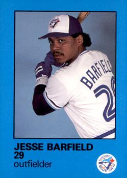 1986 Toronto Blue Jays Fire Safety #NNO Jesse Barfield Front