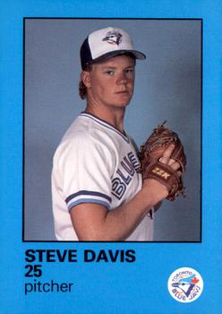 1986 Toronto Blue Jays Fire Safety #NNO Steve Davis Front