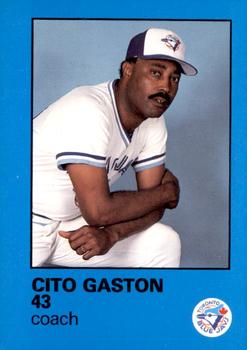 1986 Toronto Blue Jays Fire Safety #NNO Cito Gaston Front