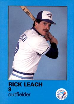 1986 Toronto Blue Jays Fire Safety #NNO Rick Leach Front