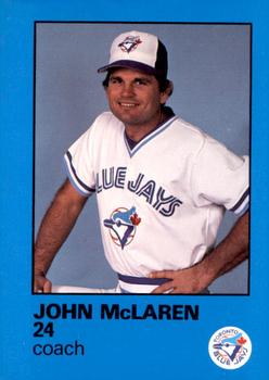 1986 Toronto Blue Jays Fire Safety #NNO John McLaren Front