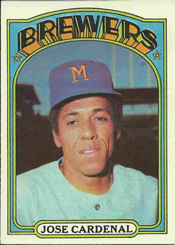 1972 Topps #12 Jose Cardenal Front