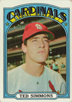 1972 Topps #154 Ted Simmons Front