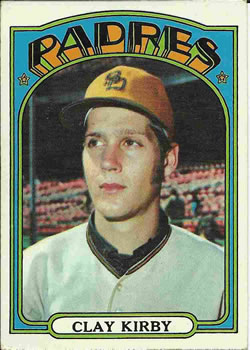 1972 Topps #173 Clay Kirby Front