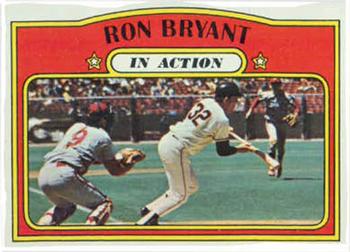 1972 Topps #186 Ron Bryant Front