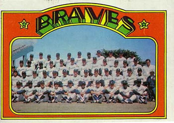 1972 Topps #21 Atlanta Braves Front