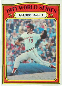1972 Topps #223 1971 World Series Game No. 1 Front