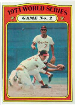 1972 Topps #224 1971 World Series Game No. 2 Front