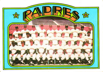 1972 Topps #262 San Diego Padres Front