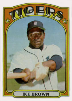 1972 Topps #284 Ike Brown Front