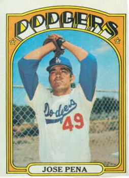 1972 Topps #322 Jose Pena Front