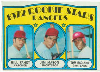 1972 Topps #334 Rangers 1972 Rookie Stars (Bill Fahey / Jim Mason / Tom Ragland) Front