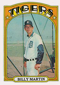 1972 Topps #33 Billy Martin Front