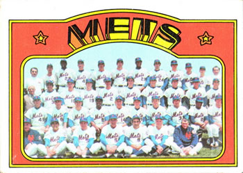 1972 Topps #362 New York Mets Front